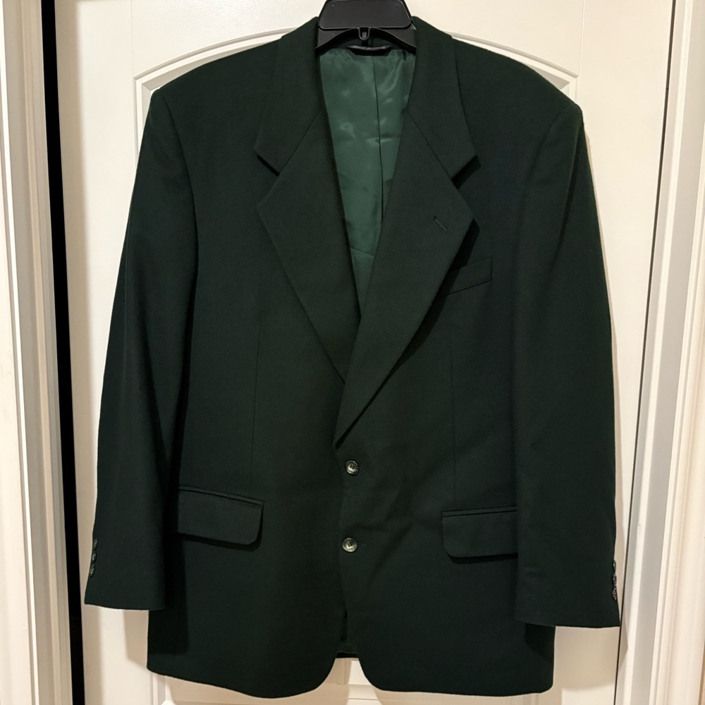 Vito Rufolo Wool Cashmere Blend Blazer Size 44R Made in Italy Vintage